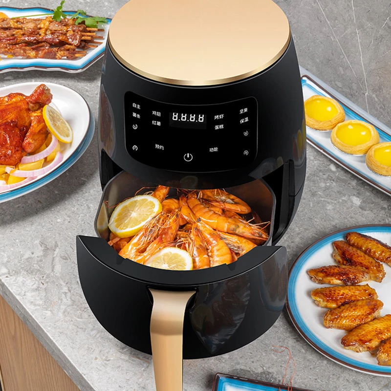 Home usage air fryer with led touch screen